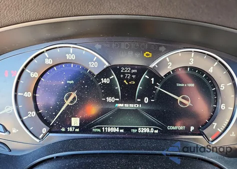 2018 BMW M550Xi z USA, uszkodzony, nr VIN WBAJB9C59JB035844